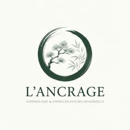 Emblème L'Ancrage - Cercle Ensō et Pin Zen