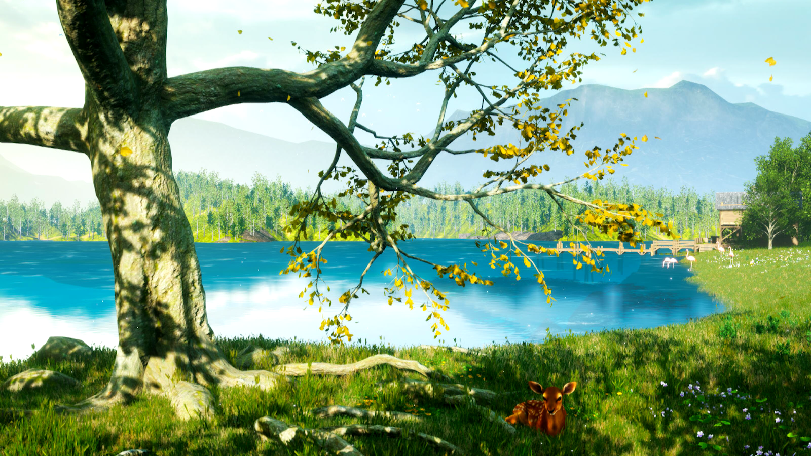 Univers virtuel Lac de Montagne et Biches